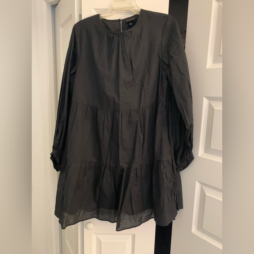 Tiered black dress